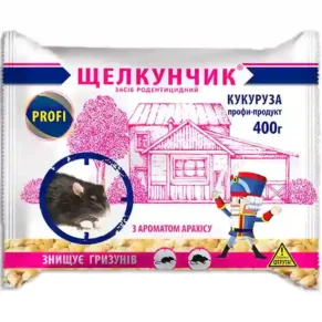 Родентицид Щелкунчик кукурудзяний профі-продукт 400 г