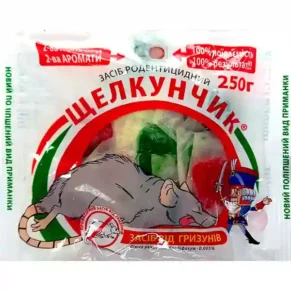 Родентицид Тісто Щелкунчик у фільтр-пакетах 250 г